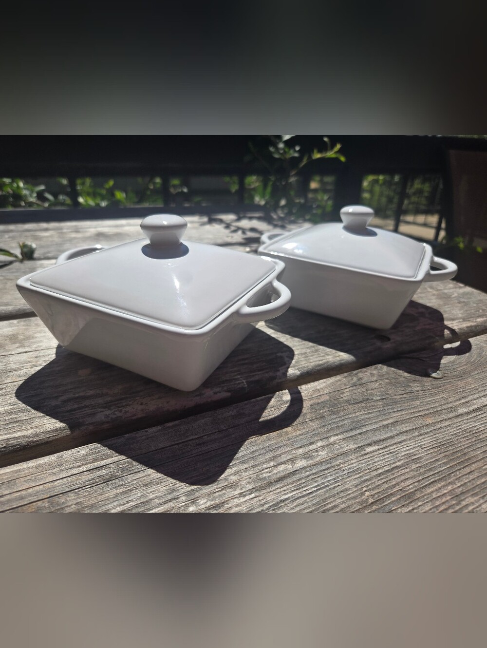 Martha Stewart Mini Casserole Baker Lidded Baking Dish - White